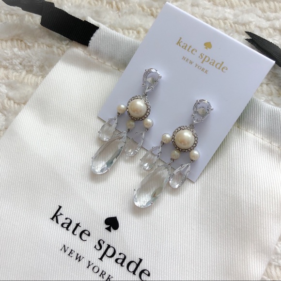 NWT Kate Spade Glitz and Glam chandelier earrings